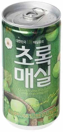 Напиток слива зелёная Woongjin, 180мл