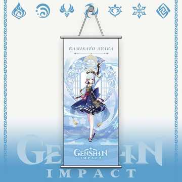 Genshin Impact Геншин Импакт гобелен 74х35 4