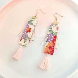 Japanese style earrings C сережки