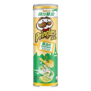 Pringles чипсы в банке со вкусом коктейля мохито, 110гр