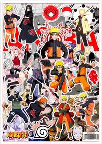 Лист стикеров A4 Винил Naruto [SA4V_Naruto_001S]