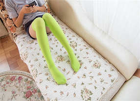 Stockings Green Чулочки Зеленые Капроновые