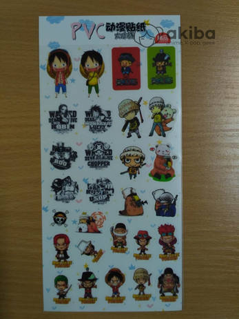 One Piece Sticker Ван Пис Лист Стикеров