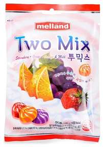Melland Two Mix карамель фруктовая со сливками, 100 гр