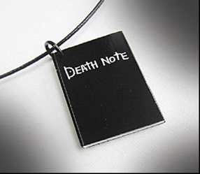 Death Note Note necklace Тетрадь смерти Тетрадь кулон