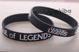League of Legends silikone black bracelet Лига Легенд силиконовый черный браслет