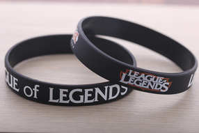 League of Legends silikone black bracelet Лига Легенд силиконовый черный браслет