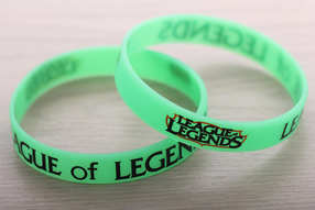 League of Legends silikone light green bracelet Лига Легенд силиконовый салатовый браслет