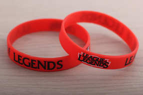 League of Legends silikone red bracelet Лига Легенд силиконовый красный браслет