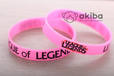 League of Legends silikone pink bracelet Лига Легенд силиконовый розовый браслет