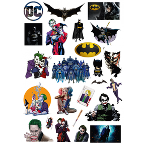 Стикеры S.Shop A4 Бэтмен & Джокер
