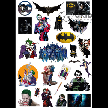 Стикеры S.Shop A4 Бэтмен & Джокер