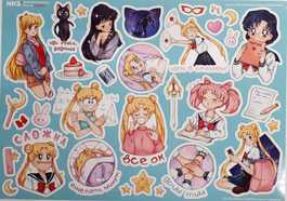 Стикеры NKS A4 Sailor Moon Сэйлор Мун