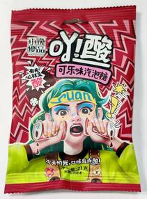 Очень кислые конфеты с шипучкой Yo! Suan со вкусом колы, 21 гр