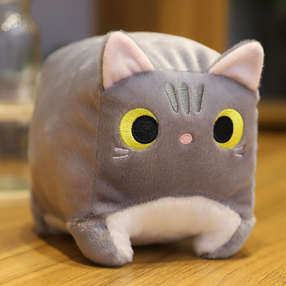 Cat Котик мягкая игрушка серая