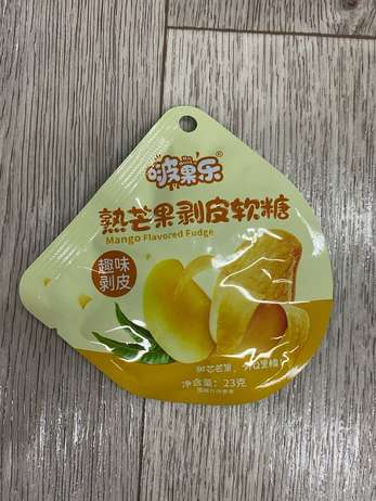 Жевательная сладость со вкусом Желтое манго, 23г