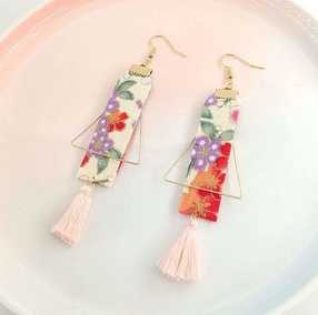 Japanese style earrings C сережки