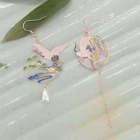 Chinese style earrings E сережки