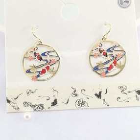 Chinese style earrings D сережки