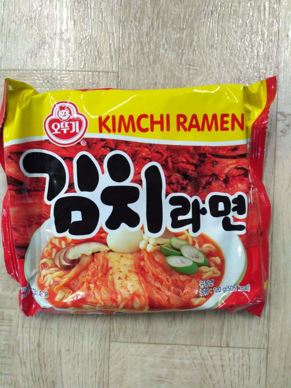 Ottogi Kimchi Ramen Лапша Быстрого Приготовления Со Вкусом Кимчи
