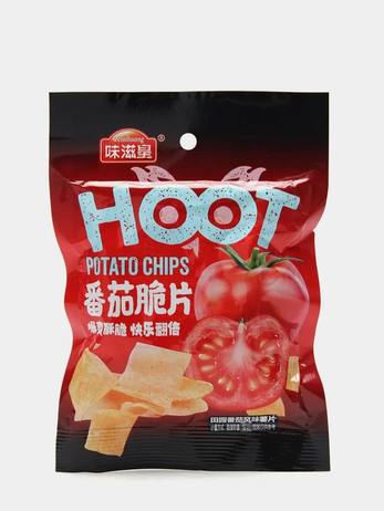 HOOT Potato Чипсы со вкусом томата, 22 г