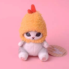 Neko Котик в шапочке-креветке мягкая игрушка