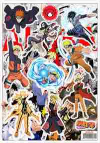 Лист стикеров A4 Винил Naruto [SA4V_Naruto_008S]