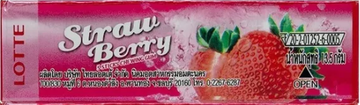 Жевательная резинка LOTTE Strawberry Клубника, 13,5г