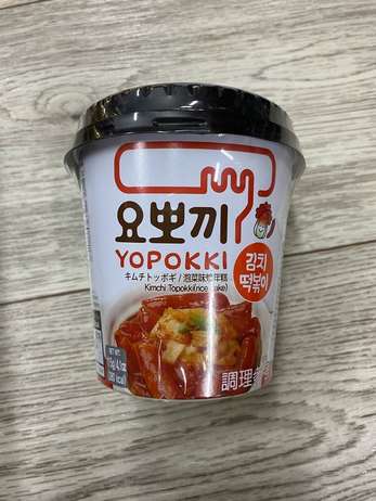 Kimchi Topokki Рисовые клецки со вкусом кимчи, 115г
