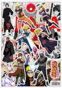 Лист стикеров A4 Винил Naruto [SA4V_Naruto_009S]