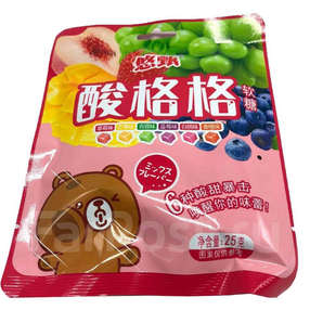 Жевательные конфеты Gage Soft с кислинкой ассорти вкусов, 25 г