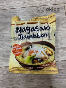 Nagasaki Jiambbong Лапша б/п со вкусом морепродуктов, 120г