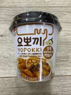 Garlic Teriyaki Topokki Рисовые клецки со вкусом терияки и чеснока, 120г