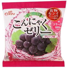 Десерт конняку желе Yukiguni Aguri с соком винограда, 115 гр