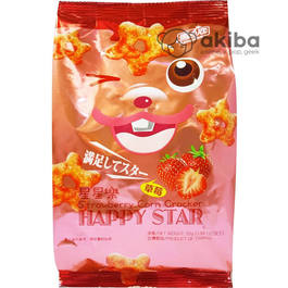 Happy Star Strawberry Corn Cracker Хэппи Стар Вкус Клубники