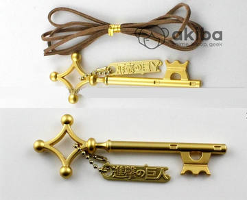 Attack on Titan Eren key necklace A Атака Титанов ключ Эрен кулон