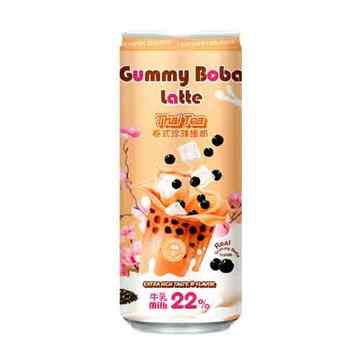 O's Bubble Gummy Boba Latte - Latte Thai Tea напиток, 470 мл