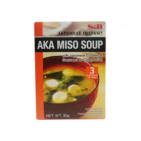 Суп S&B ака-мисо быстрого приготовления 3 порции, 30 гр