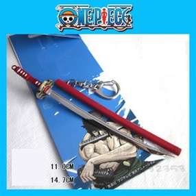 One Piece Zoro Red sword keychain Ван Пис Зоро меч брелок