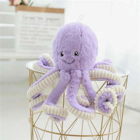 Octopus Осьминог мягкая игрушка, фиолетовая (40cm)