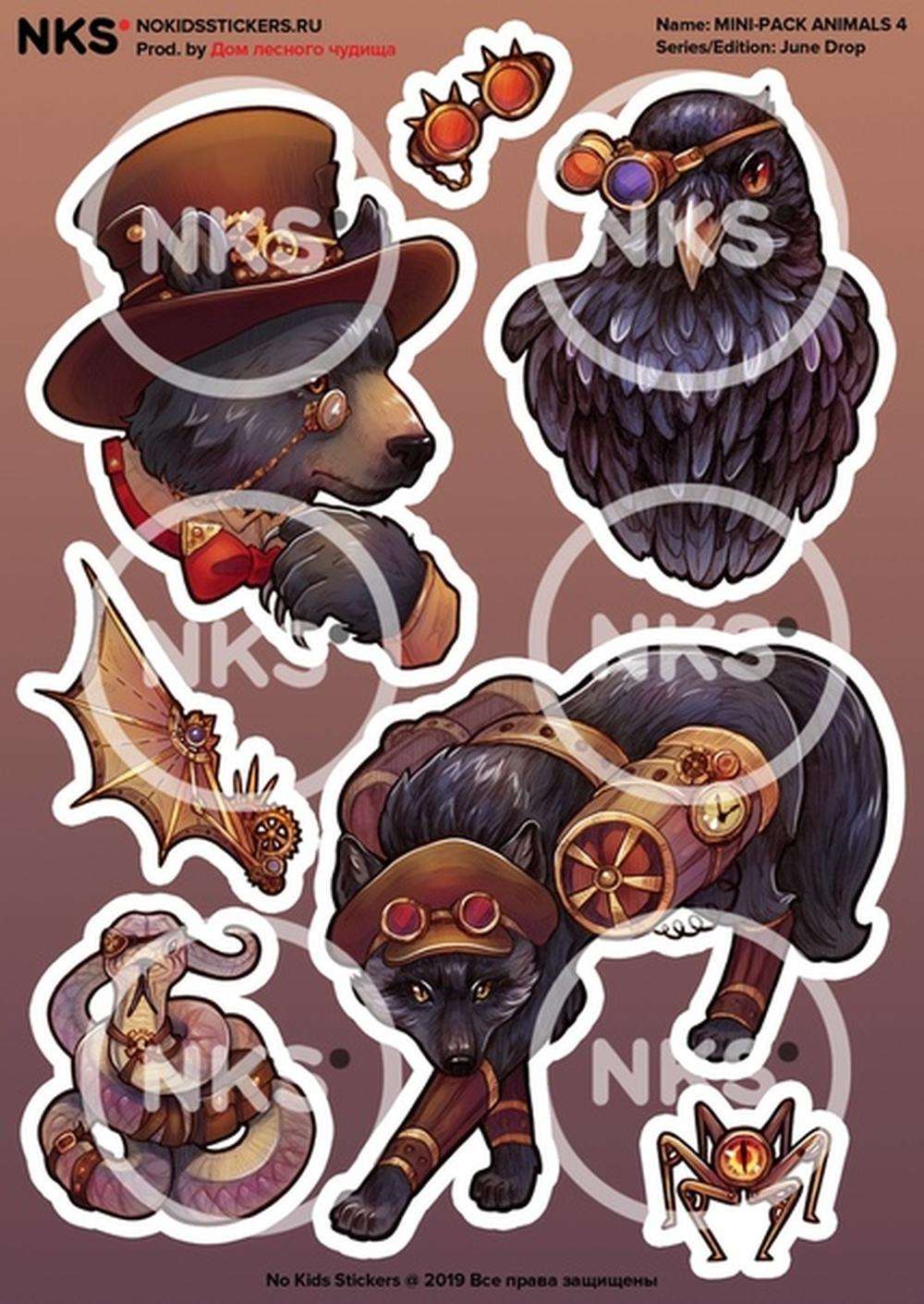 Стикеры NKS mini Animals 4 