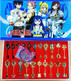 Fairy Tail 18 keys set Хвост феи набор из 21 ключа + кулон