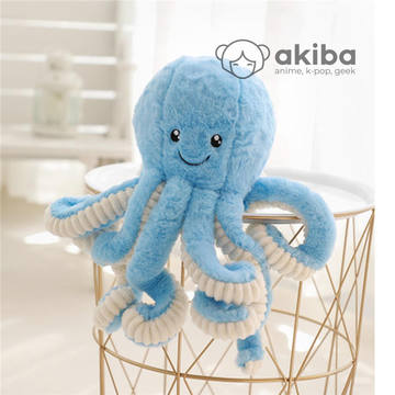 Octopus Осьминог мягкая игрушка, голубая (18cm)