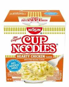 Nissin Cup Noodles Hearty Chicken Лапша сытная курица, 64г