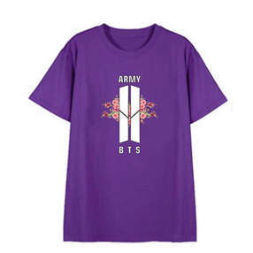 BTS Army БТС футболка, фиолетовая