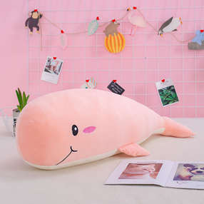 Whale Кит мягкая игрушка, розовый 50см