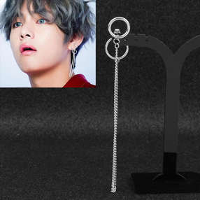 BTS V earrings B сережки