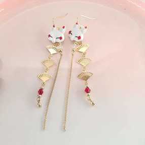 Chinese style earrings A сережки