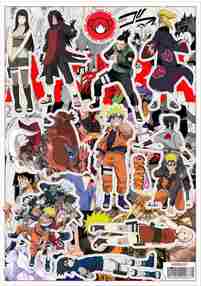 Лист стикеров A4 Винил Naruto [SA4V_Naruto_005S]