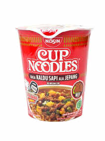 Nissin Cup Noodles Beef Лапша со вкусом говядины, 66г